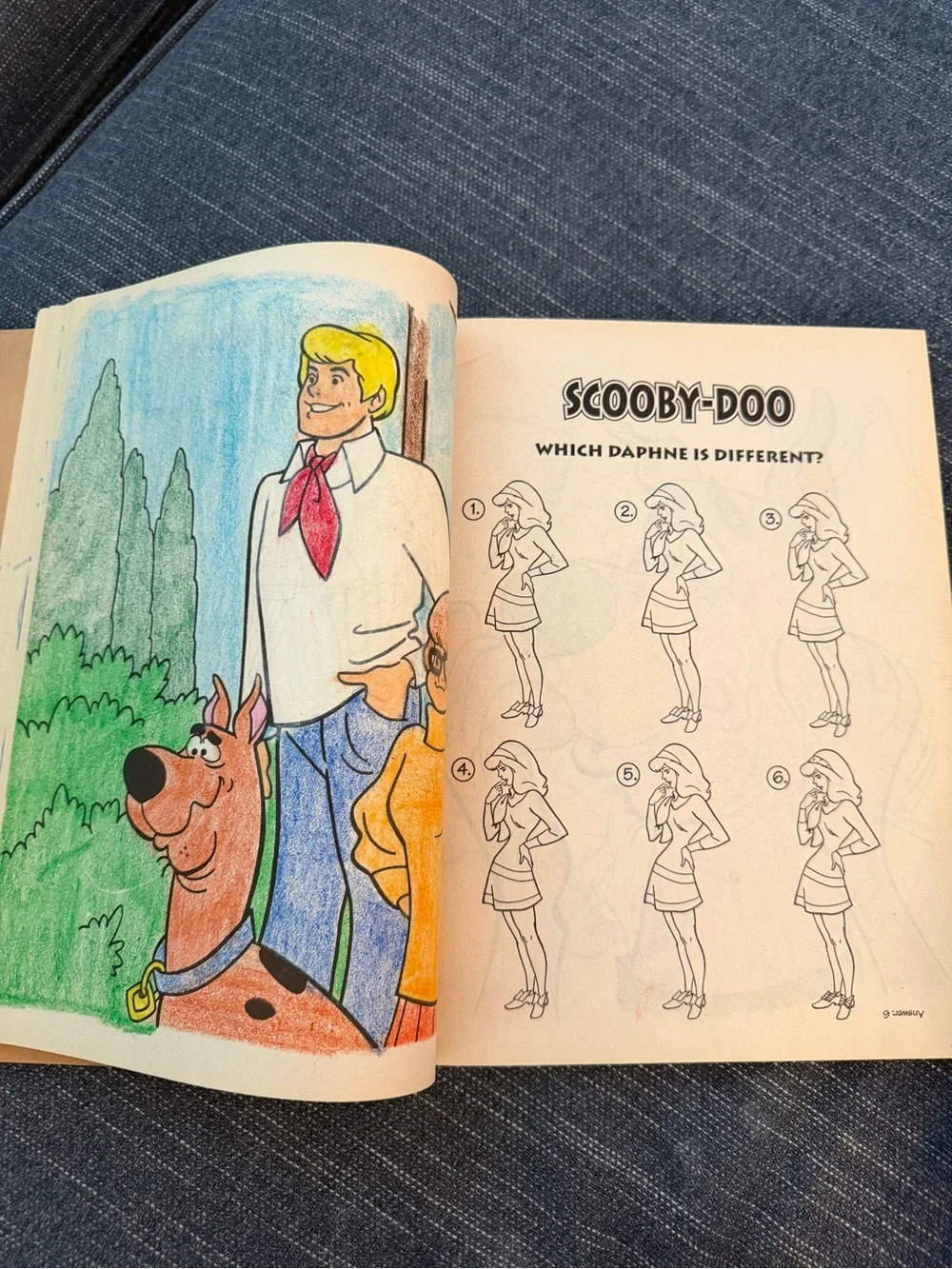 Vintage 1994 Scooby Doo Jumbo Coloring Activity Book Hanna Barbera